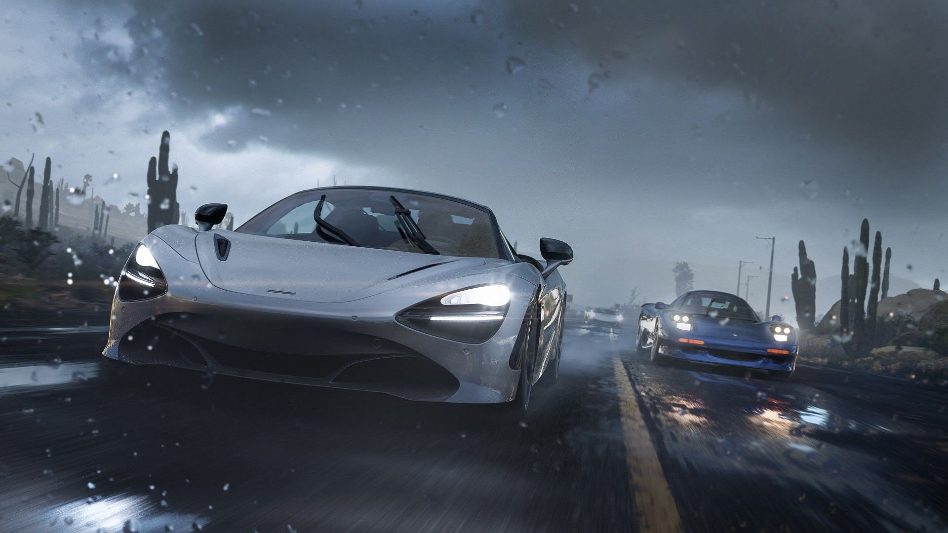 Forza Horizon 5's dynamic weather conditions look super realistic on the RTX 4060 (Image via Xbox Game Studios)
